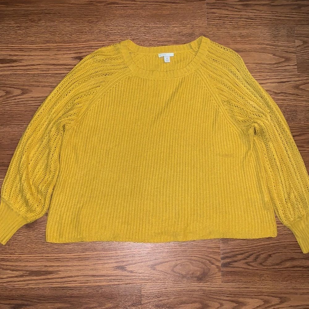 EST. 1946 knitted Mustard yellow gold light sweater size XL